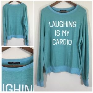 NWOT Wildfox ‘Laughing is my Cardio’ jumper.